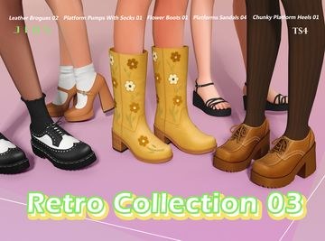 Retro Collection - Shoes ( Flower Boots / Pump / Socks / Sandals / Heels ) [MM]