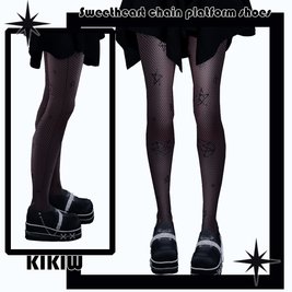 [KIKIW]Sweetheart chain platform shoes