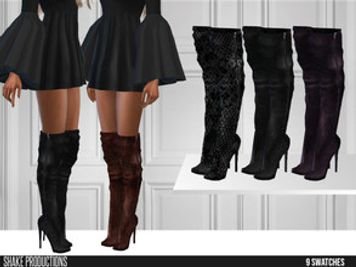 ShakeProductions 488 Leather High Heel Boots