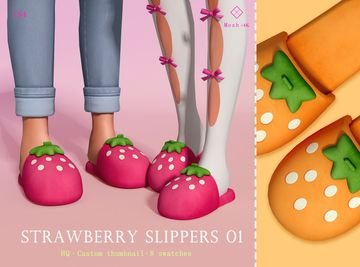 Strawberry Designed Slippers