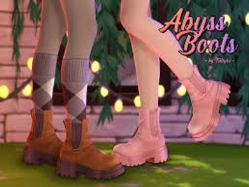 ✩ Trillyke ✩ — Abyss Boots Cute platform chelsea boots coming in...