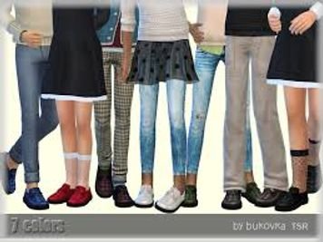 The Sims Resource | Shoes Loafers [child]