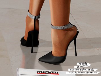 SCARPIN METAL HEELS