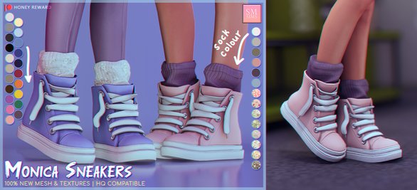 Monica Sneakers by SMSims: Honey Collection for Women