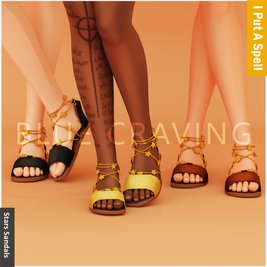 BlueCravingStars - Elegant Female Sandals  & Shoes Collection (AlphaCC, Fashion Footwear)