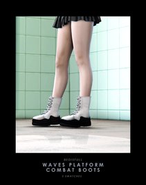 BED_TS4 FM Waves platform combat boots