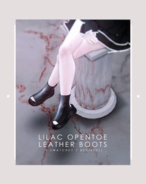 BED_TS4 FM Lilac opentoe leather boots