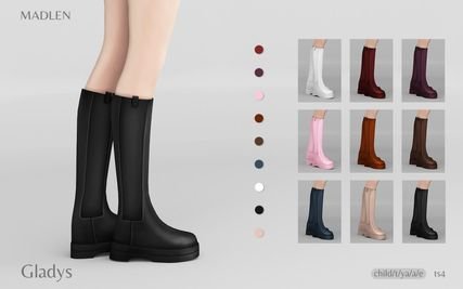 Leather High Knee Boots [MM]
