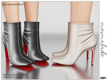 Mid Heel Ankle Boots S130