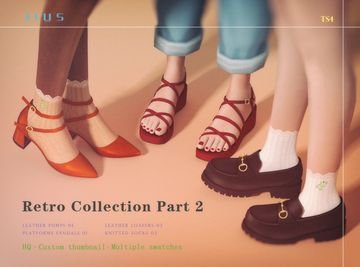 Retro Collection - Shoes ( Sandals / Knitted Socks / Loafers / Leather Pumps ) [Alpha]