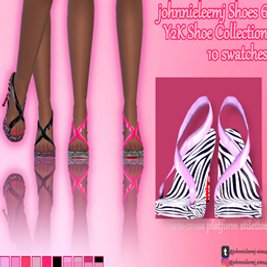 johnnieleemj Shoes 6 (Y2K Shoe Collection) Criss Cross Platform Stilettos