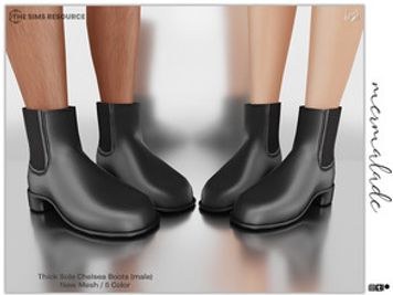 Thick Sole Chelsea Boots (male) S114