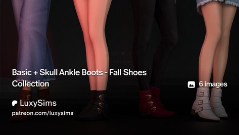 Basic + Skull Ankle Boots - Fall Shoes Collection