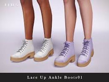 Jius : The Boots Collection Part II [Jius]Lace Up Ankle...