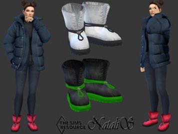 Blow quilted snow boots
