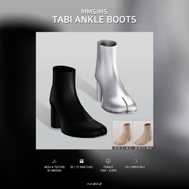 Tabi-Inspired Female Ankle Boots [MM]