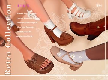 Retro Shoes Collection ( Heels / Pumps / Jelly Sandals / Leather Knee High Boots ) [MM]