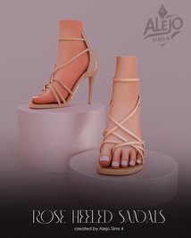 ALEJO SIMS 4 - ROSE HEELED SANDALS