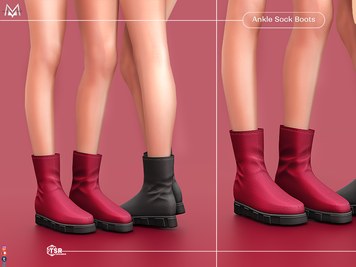 Ankle Sock Boots S421 (Female)