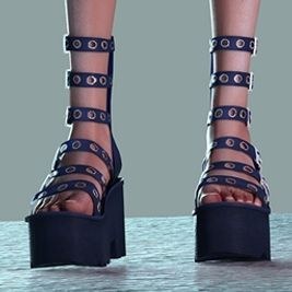 Studded Gladiator Platform Sandals (Slider & Non Slider Versions)