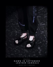 BED_TS4 M dawn in september leather sandals