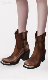 MiuMiu Cowgirl Western Ankle Boots