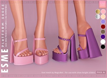 HONEY | Esme Platform Shoes *updated* | SM Sims