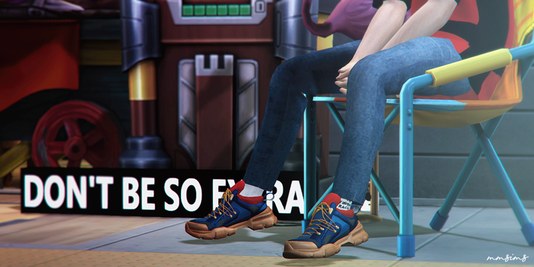 MMSIMS Flashtrek Sneakers and Crystal strap Set | MMSIMS