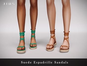 Suade Espadrille Sandals [MM]