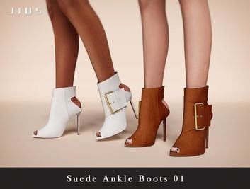 Suade Ankle Boots For Female [MM]