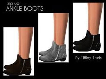 The Sims Resource | suede ankle boots