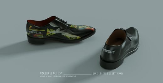 Race Leather Derby Shoes / Loafers [Alpha]