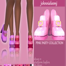johnnieleemj Shoes 11 ( Pink Party Collection - platform loafers )