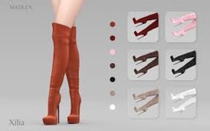 MADLEN : Madlen Xilia Boots Over the knee high heel...
