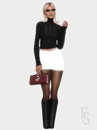Sims 4 CC Knee High Boots Lookbook Aesthetic