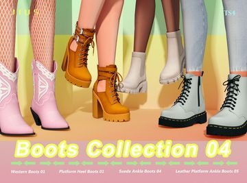 Ankle Boots Collection (Platform Heel / Western / Leather / Suede) [Alpha]