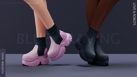 Love & Robots - Platform Shoes