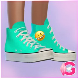 Platform high top sneakers for Children