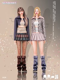 Gift Clothes Set for Female (Jackets/ Skirt/ High Boots) [ALPHA]