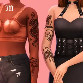 Homemade Tattoos - Maxis Match tattoos by myshunosun