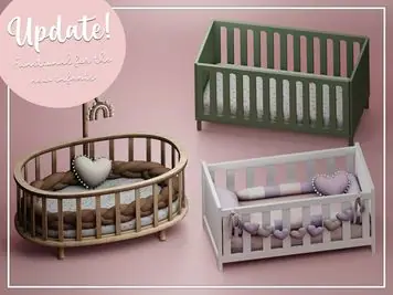 Infant Cribs 🍼FIXED by PINKBADDIECC