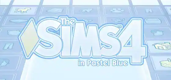 Pastel Blue UI Mod for The Sims 4