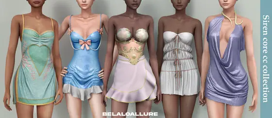 Siren Core Collection for Female (Tube Dress/ Halter Neck Dress/ Sleeveless Dress) [ALPHA] by BELALOALLURE1