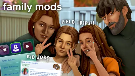 simple family gameplay mods | oshin by oshinsims
