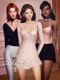 Douce CC Set - Bolero, Skirts, Leg Warmers, Shoes, Accessories, Tops, Pants, Blouse, Dress by CAIOCC
