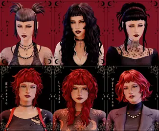 ☆ six hairstyles!!!!1! | march 2025 hair set ☆ by DILF hunter