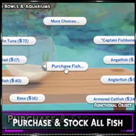 Purchase & Stock All Fish by SRSLYSIMS