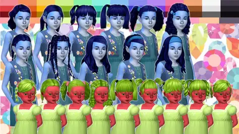 22 SeHablaSimlish Hairs in JewlRyBox