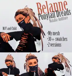 Belanne Ponytail Dreads