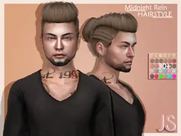 JavaSims- Midnight Rein (Hairstyle)